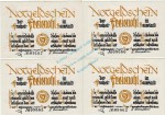 Freienohl , Notgeld grün -4 x Vs.FEHLDRUCK- in unc-kfr. M-G 384.2 , Westfalen o.D. Seriennotgeld