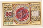 Freienwalde , Notgeld 50 Pfennig Schein -KN grün- in kfr. M-G 385.4 , Pommern o.D. Seriennotgeld