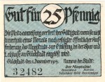 Glückstadt , Notgeld 50 Pfennig Schein unc-kfr. Ti.2285.10.05 Schleswig Holstein 1919 Verkehrsausgabe