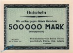 GNG Borna , Braunkohlenwerke , 500.000 Mark ,  Müller 538.c , 15.08.1923 , Sachsen Großnotgeld Inflation NEO.jpg