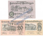 Hadersdorf , Notgeld Set mit 3 Scheinen in kfr. K-K 326 Notgeld 1920 Niederösterreich