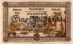 Hamburg , Banknote 1 Milliarde Mark Schein gbr. Keller 2109.o , Hamburg 1923 Inflation