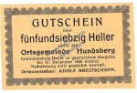 Hundsberg , Notgeld 75 Heller -hellgelb- in kfr. K-K S.402.c , Oberösterreich o.D.