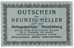 Hundsberg , Notgeld 90 Heller -blaugrau- in kfr. K-K S.402.b , Oberösterreich o.D.