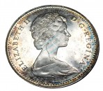 Kanada , Silber Münze 10 Cent 1965 -Queen Elisabeth II.- KM.61 vz , -0165-