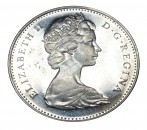 Kanada , Silber Münze 5 Cent 1965 --Queen Elisabeth II.-- vz , -0164-