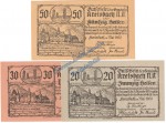 Kreisbach , Notgeld Set mit 3 Scheinen in kfr. K-K 470.e , Niederösterreich von 1920