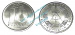 Kursmünze DDR , 10 Pfennig Stück bfr-Stgl. von 1986 A , J.1510 -0528-