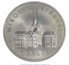 Kursmünze DDR , 5 Mark Münze -Nikolai Viertel- von 1987 , bfr. vz. , Jäger 835 , Staatsbank DDR