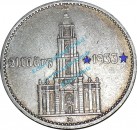Kursmünze deutsches Reich , 2 Mark Stück -Garnisonskirche- von 1934 D , J.355 -0590-
