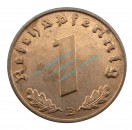 Kursmünze drittes Reich , 1 Pfennig Stück vz-stgl von 1939 B , J.361 -0548-