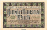 Länderbanknote , 100.000 Mark Schein in gbr. WTB-16, Ros.776, S.985 , vom 15.06.1923 , Württembergische Notenbank