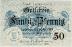 Ladenburg , Notgeld 50 Pfennig Schein in unc-kfr. Ti.3800.05.06 , Baden 1919 Verkehrsausgabe