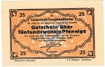 Langenaltheim , Notgeld 25 Pfennig Schein in kfr. M-G 766.4.a , Bayern 1917 Seriennotgeld