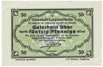 Langenaltheim , Notgeld 50 Pfennig Schein in kfr. M-G 766.3.a , Bayern 1917 Seriennotgeld