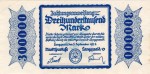 Langquaid , Banknote 300.000 Mark Schein L-gbr. Keller 2913.d , Bayern 1923 Inflation