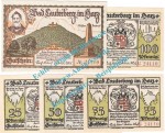Lauterberg , Notgeld Set mit 5 Scheinen in kfr. M-G 779.1... Niedersachsen 1921 Seriennotgeld