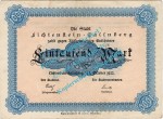 Lichtenstein Callnberg , Banknote 1.000 Mark Schein in gbr. Müller 2715.7.a , Sachsen 1922 Inflation