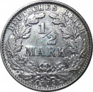 Münze deutsches Reich , 1 halbe Mark Stück -Reichsadler- von 1915 E , J.16 -0595-