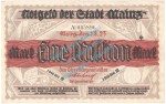 Mainz , Notgeld 1 Million Mark Schein in gbr. Keller 3423.g , Hessen 1923 Grossnotgeld Inflation