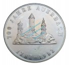 Medaille DDR -700 Jahre Auerbach- von 1982 , unz - vz , -0126-