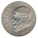 Mexiko - Mexico , 1 Peso , Un Peos Münze von 1975 -Morelos- bfr , KM.460v