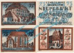 Neumarkt , Notgeld Set 4 x 75 Pfennig in kfr. M-G 952.1 , Schlesien 1921 Seriennotgeld