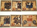 Notgeld Altenburg , Set Bauernserie mit 6 Scheinen , Mehl Grabowski 21.4 , Thüringen Seriennotgeld