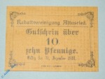 Notgeld Altusried , 10 Pfennig Schein , Tieste 0090.10.05 , Bayern Verkehrsausgabe
