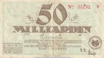 Notgeld Amtshauptmannschaft Annaberg , 50 Milliarden Mark Schein in gbr. Keller 110.d von 1923 , Sachsen Inflation