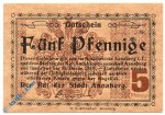 Notgeld Annaberg , 5 Pfennig Schein , Tieste 0145.15.05 , von 1918 , Sachsen Verkehrsausgabe