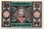 Notgeld Arbeiterausschuß Breslau 186.4.a , 25 Pfennig Schein in kfr. von 1921 , Schlesien Seriennotgeld