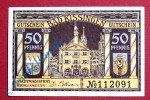 Notgeld Bad Kissingen , Schein über 50 Pfennig , Tieste 3505.20 , von 1919 , Bayern Verkehrsausgabe