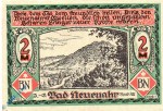 Notgeld Bad Neuenahr , 2 Mark Schein , Reihe 2 Scheck 5 , Mehl Grabowski 938.2 , von 1922 , Rheinland Seriennotgeld