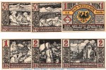 Notgeld Bad Neuenahr 938.1 , Set -R 1- mit 6 Scheinen in kfr. von 1922 , Rheinland Seriennotgeld