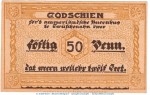 Notgeld Bad Zwischenahn 1478.1 , 50 Pfennig Schein in kfr. o.D. Niedersachsen Seriennotgeld