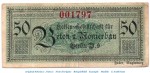 Notgeld Beton und Monierbau Berlin 0460.035.03 , 50 Pfennig Schein in gbr. o.D. Brandenburg Verkehrsausgabe