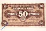 Notgeld Bielschowitz , 50 Pfennig Musterschein Ohne Kennummer , Tieste 0625.05.11.M , von 1917 , Oberschlesien Verkehrsausgabe