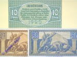 Notgeld Stadt Bonn , Set mit 3 Scheinen in kfr. 0825.15.15 bis 17 , von 1920 ,  Rheinland Verkehrsausgabe