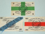 Notgeld Borkum , Set mit 3 Scheinen , Tieste 0845.05.15 bis 17 , von 1920 , Niedersachsen Verkehrsausgabe