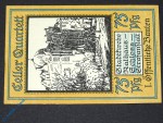 Notgeld Celle , 75 Pfennig Schein , öffentliche Bauten , Mehl Grabowski 226.1 a , Niedersachsen Serien Notgeld