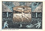 Notgeld Celle , Eintracht , 1 Mark Schein , Mehl Grabowski 225.1 b , von 1921 , Niedersachsen Serien Notgeld