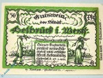 Notgeld Delbrück , 50 Pfennig Schein , Mehl Grabowski 261.1 , von 1921 , Westfalen Seriennotgeld