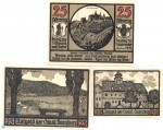 Notgeld Dornburg , Set mit 3 Scheinen , Mehl Grabowski 281.1 , von 1921 , Thüringen Serien Notgeld