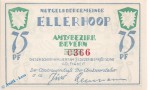 Notgeld Ellerhoop , 75 Pfennig Schein Nr 1 , weiß und glatt , Mehl Grabowski 330.2 a , Schleswig Holstein Seriennotgeld