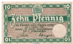 Notgeld Finanzkollegium Braunschweig 0870.05.01 , 10 Pfennig Schein in kfr. o.D. Niedersachsen Verkehrsausgabe