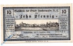 Notgeld Finsterwalde , 10 Pfennig Schein , druck schwarz , Tieste 1870.05.02 , von 1919 , Brandenburg Verkehrsausgabe