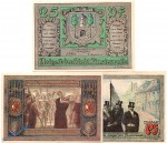 Notgeld Finsterwalde , Set mit 3 Scheinen in kfr. Mehl Grabowski 362.1 , Brandenburg Seriennotgeld