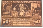 Notgeld Fränkisch Krumbach , 50 Pfennig Schein , Mehl Grabowski 372.1 , von 1921 , Hessen Seriennotgeld