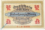 Notgeld Frankfurt , G. M. Holz , 25 Pfennig Schein F ,  Golem , Mehl Grabowski 374.2 , von 1921 , Hessen Serien Notgeld